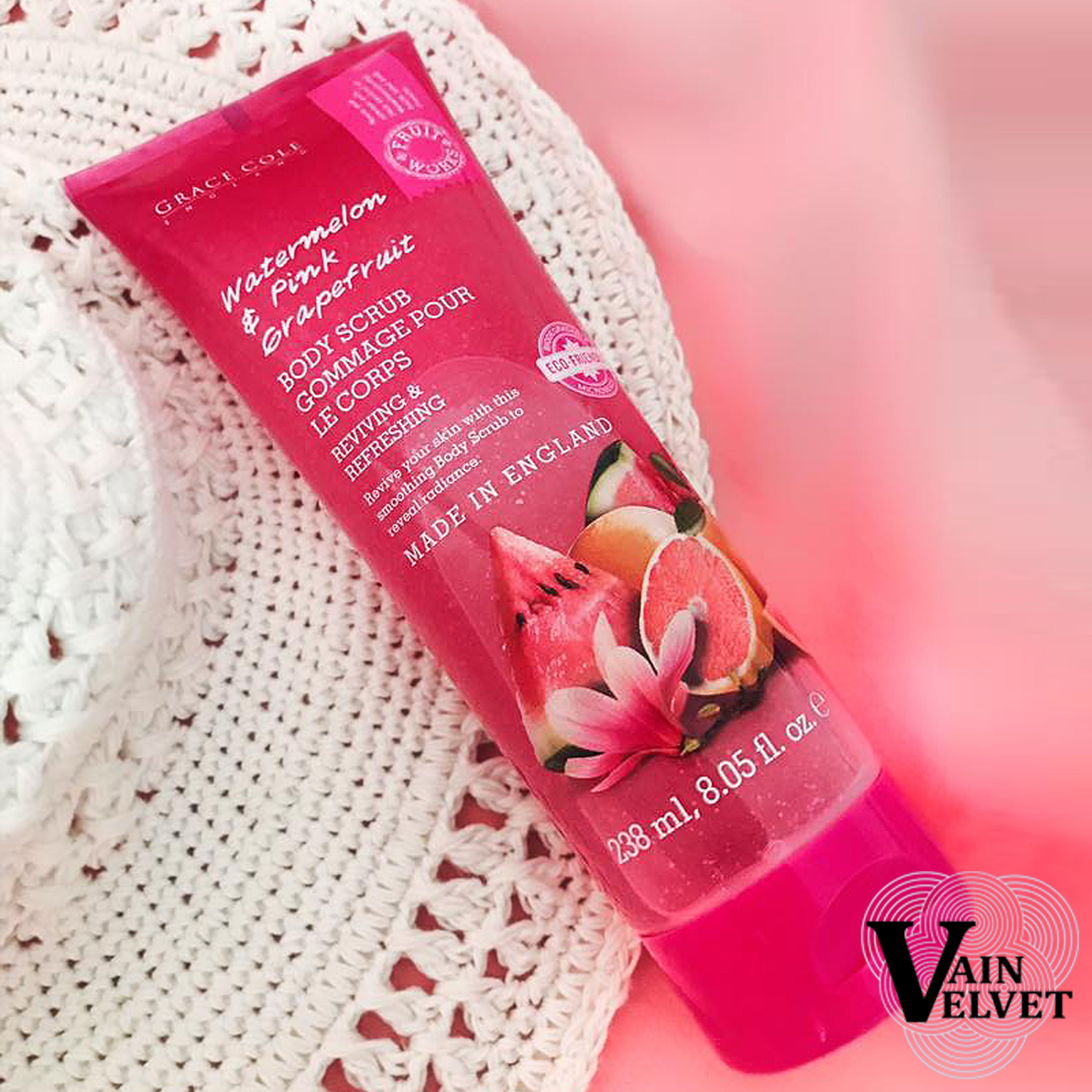 GRACE COLE Body Scrub Watermelon & Pink Grapefruit