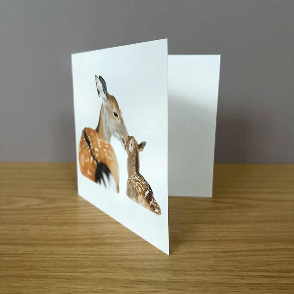 Thumbnail: A square open greeting card, which is blank inside