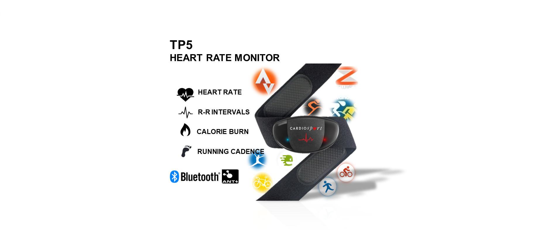 Cardiosport Heart Rate Monitors, Bike Computers and Sensors