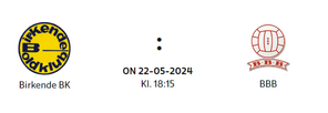 Onsdag d. 22-05-2024 kl. 18:15 tager Birkende BK imod albaniseriens BBB i 3 runde af Pokalen.