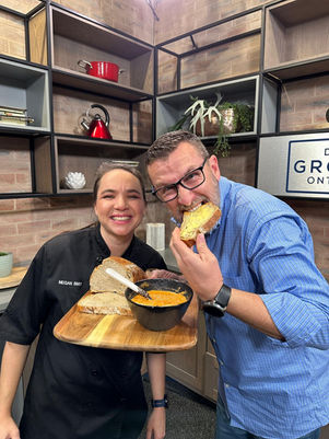 Oven Roasted red pepper tomato soup 