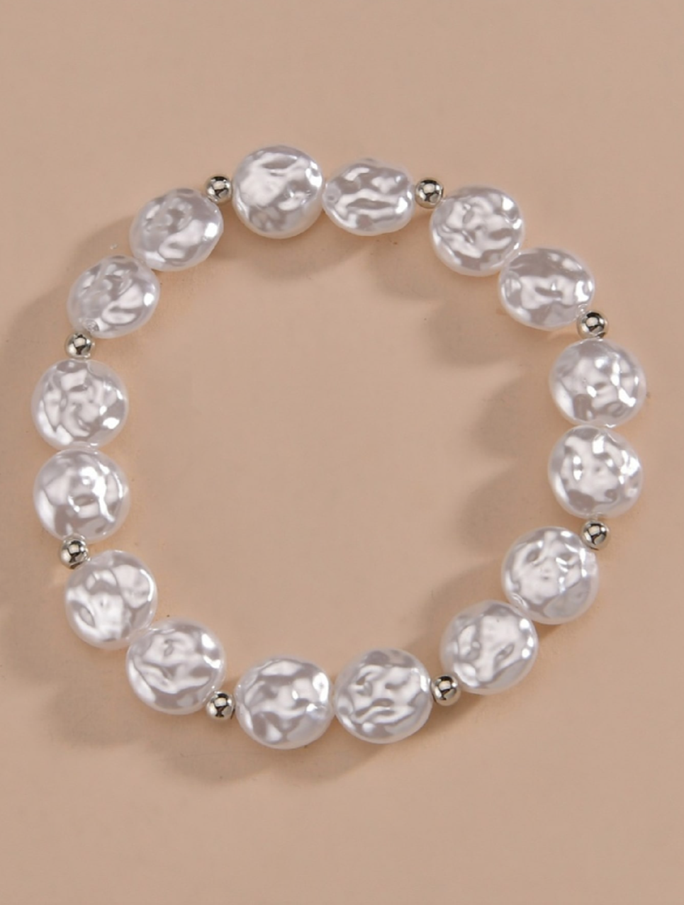 Miniatura: Faux Pearl Beaded Anklet