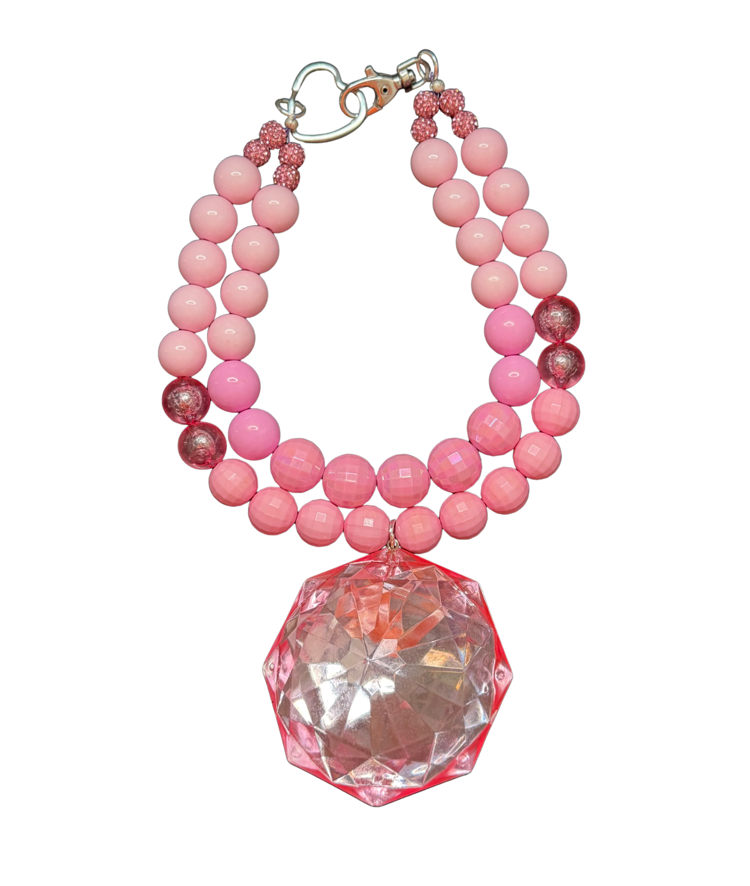 Pink Pretty Gem Necklace