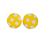 Thumbnail: Pretty Yellow Heavy Love Earring Studs