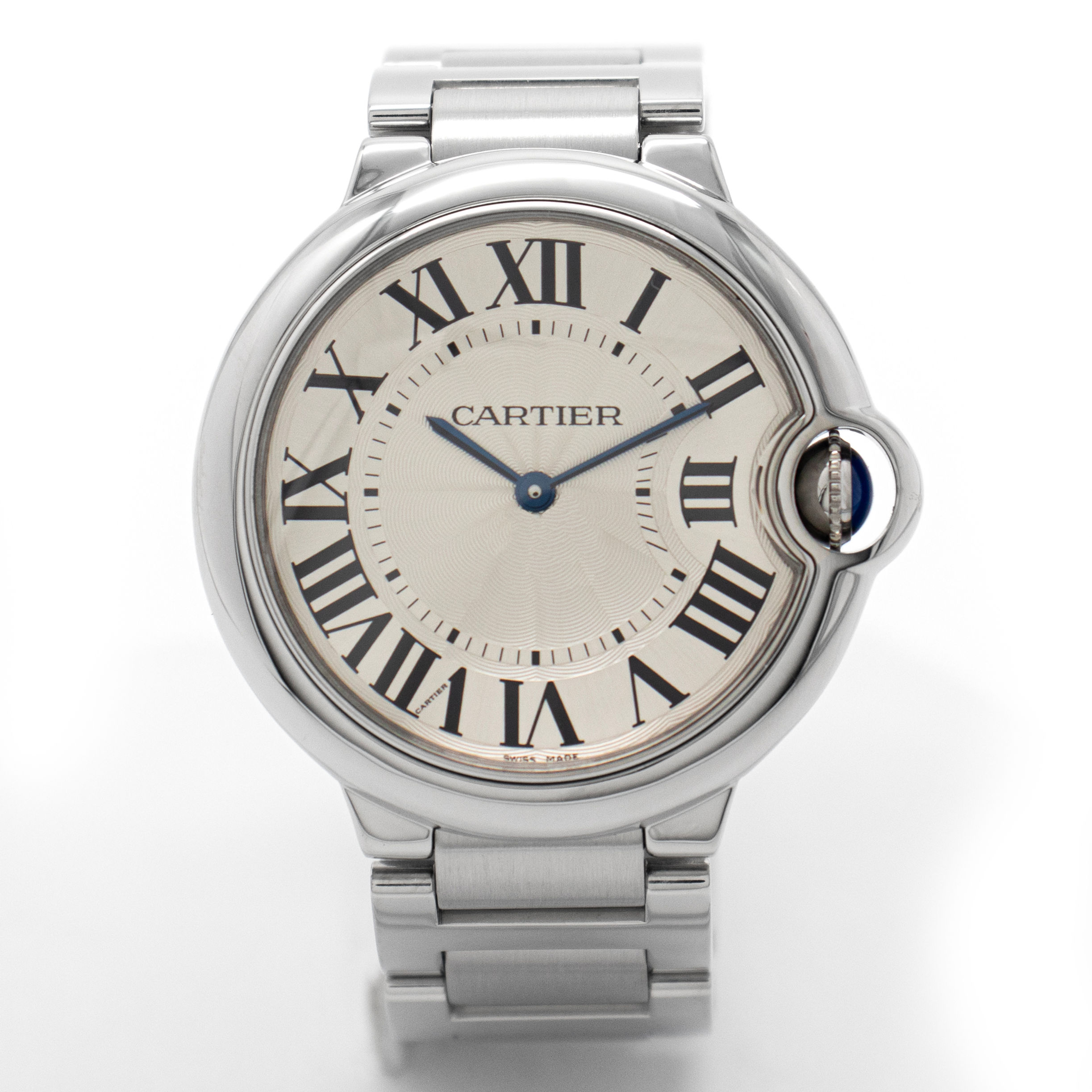 Cartier Watch Ballon Bleu 36mm Quartz Stainless Steel Silver Dial 3005 ref W6901