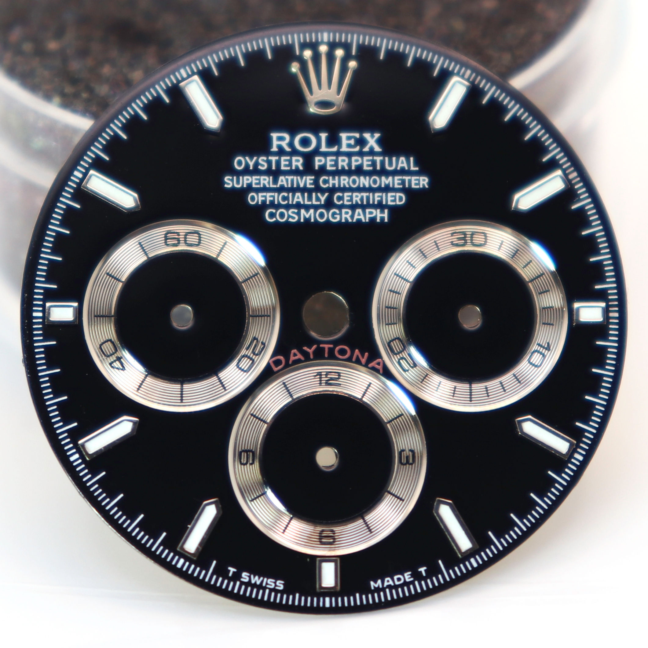 Rolex Zenith Daytona Custom Dial Black Ref 16520 16519 16529