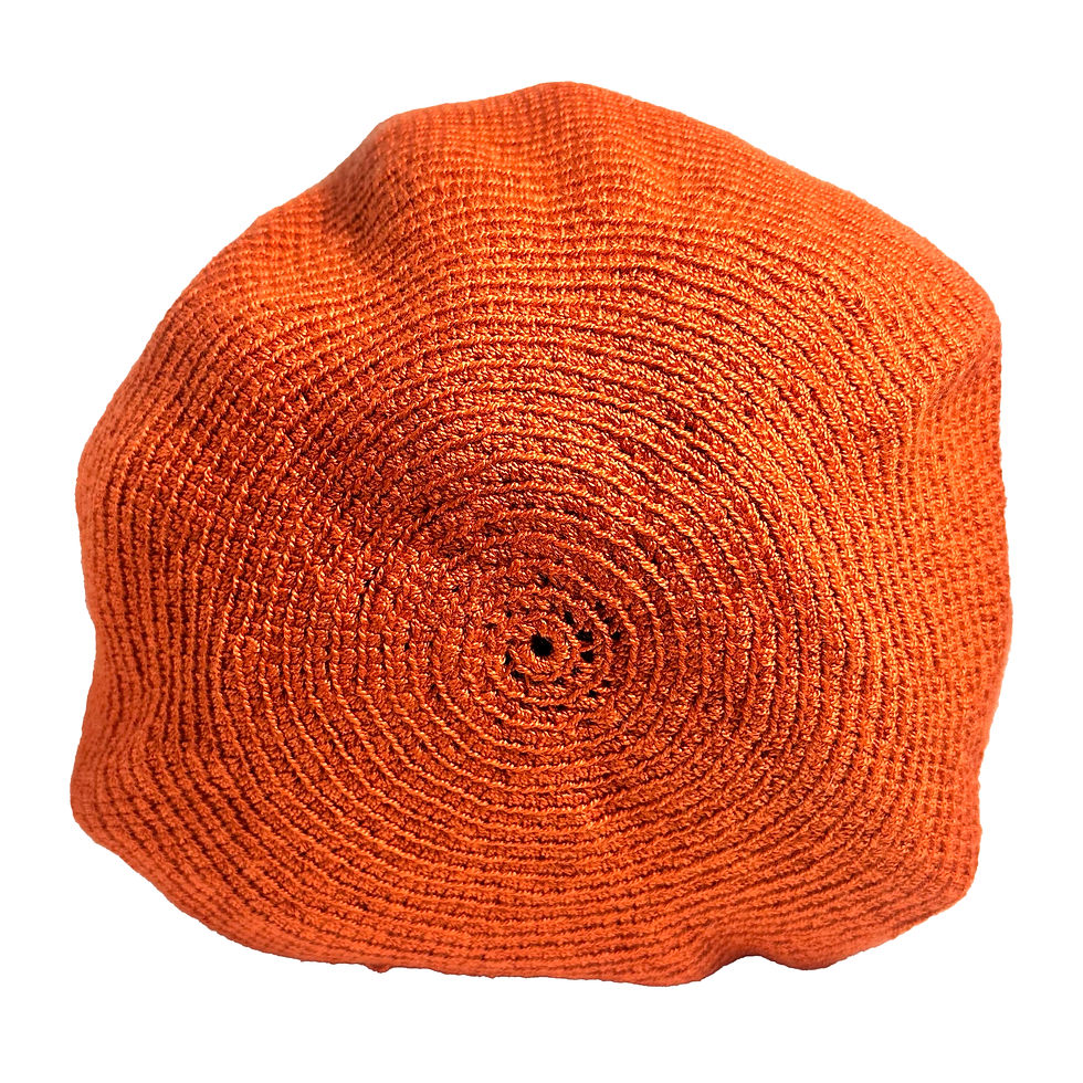 Thumbnail: Wayuu Bag Backpack Bucket Shoulder Colombian Orange NEW handmade