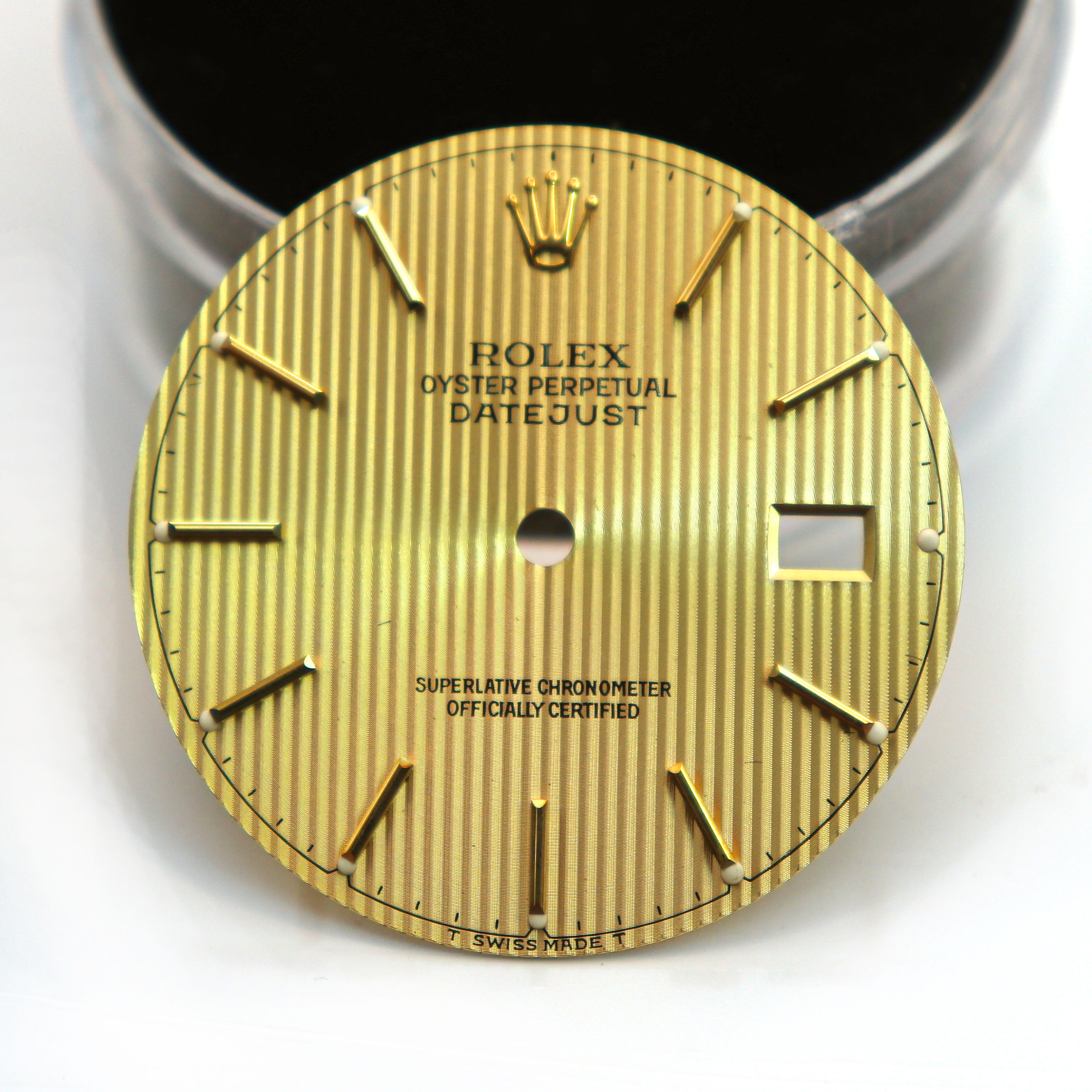 Rolex Datejust Vintage Silver Tapestry Stick Dial Men’s 16014 16030 16234