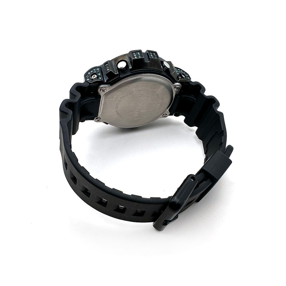 Thumbnail: Replacement Casio G Shock Black Stainless Steel Black bezel Zircon Dw69001289