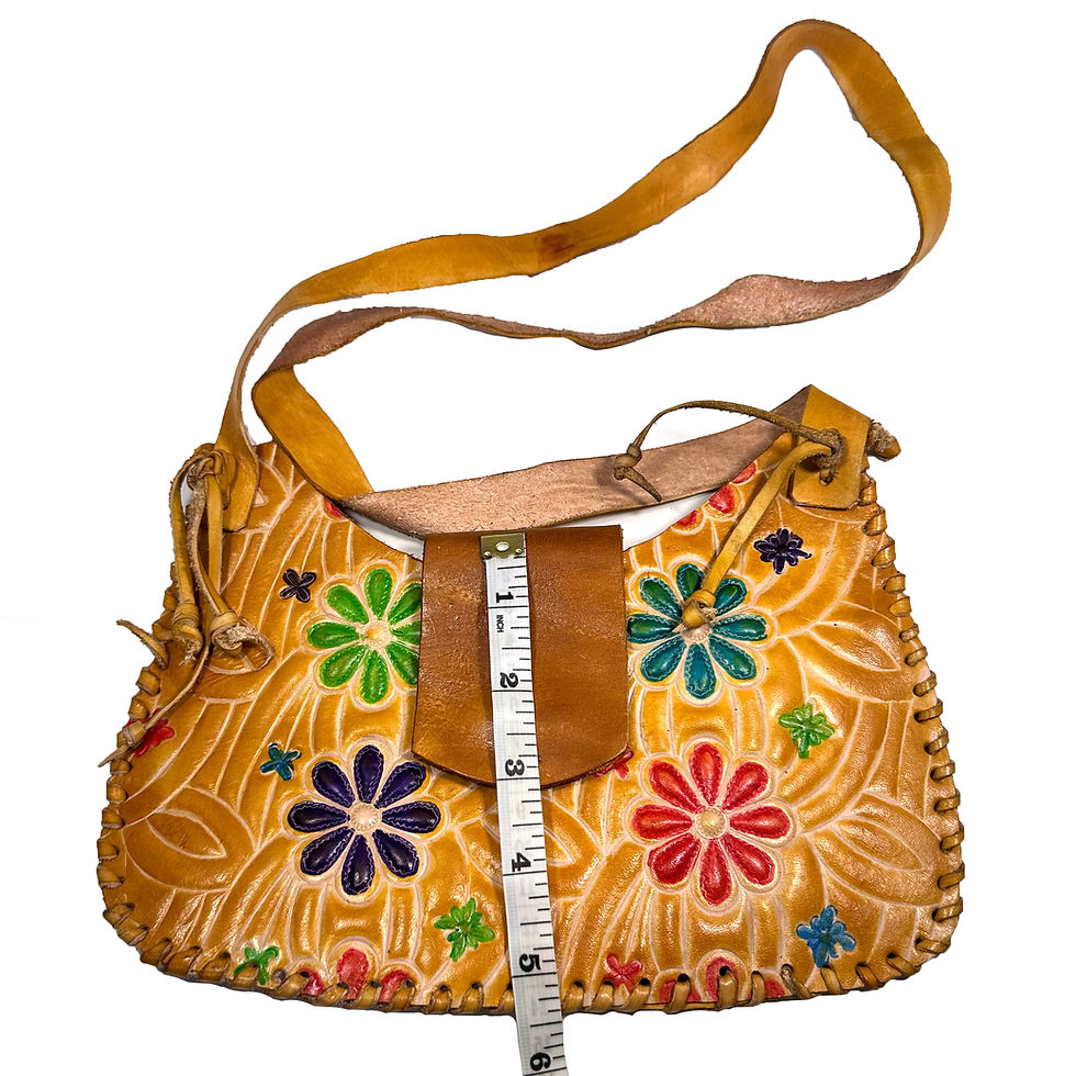 Thumbnail: Yellow genuine leather shoulder bag sewn in waxed thread, handmade