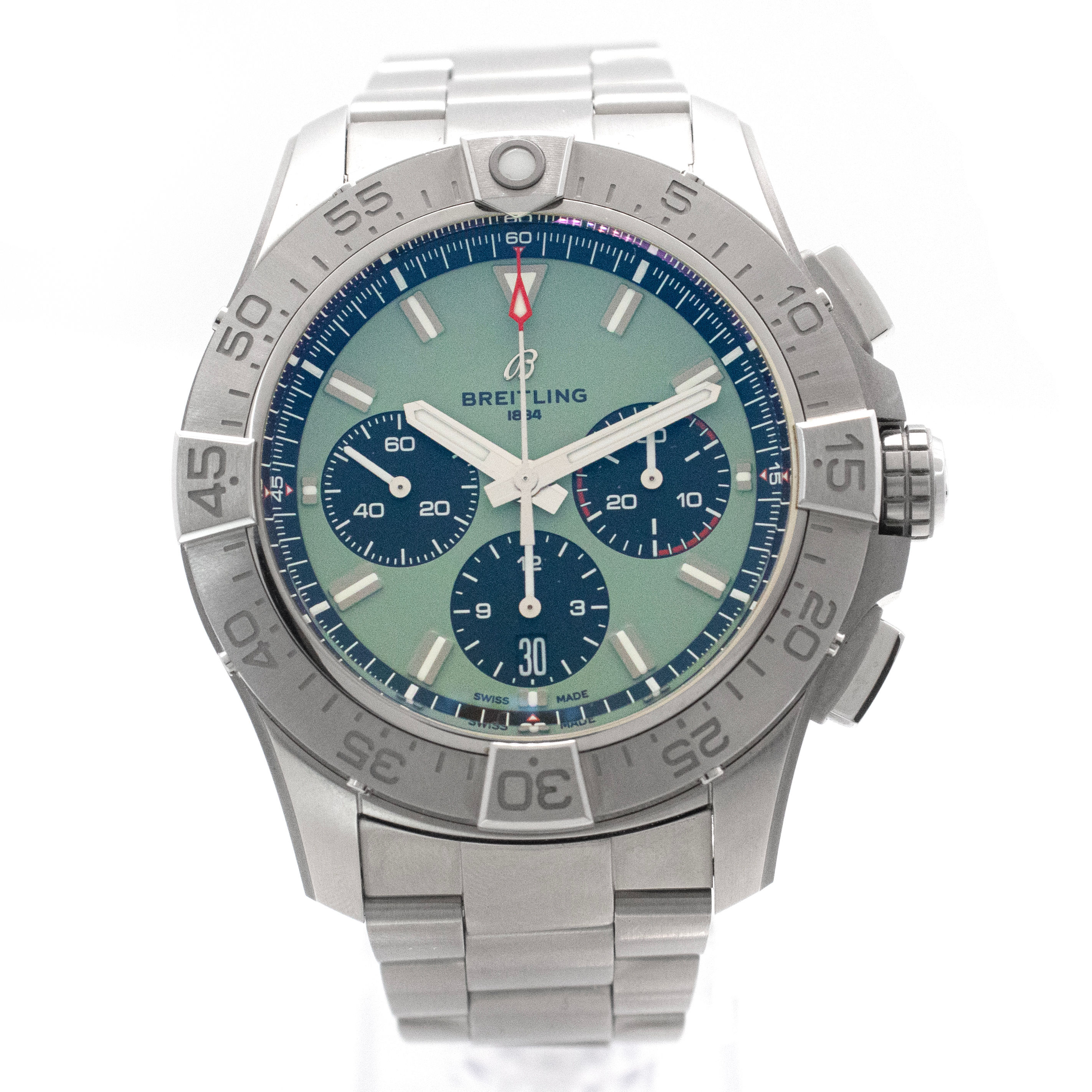 Breitling Avenger B01 Chronograph 44 Green Dial – Full Set