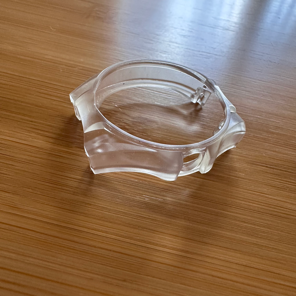 Thumbnail: Transparent Technomarine Cruise Dream Strap 115116 40mm and 45 with the crown