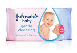 Johnsons baby wipes 56s