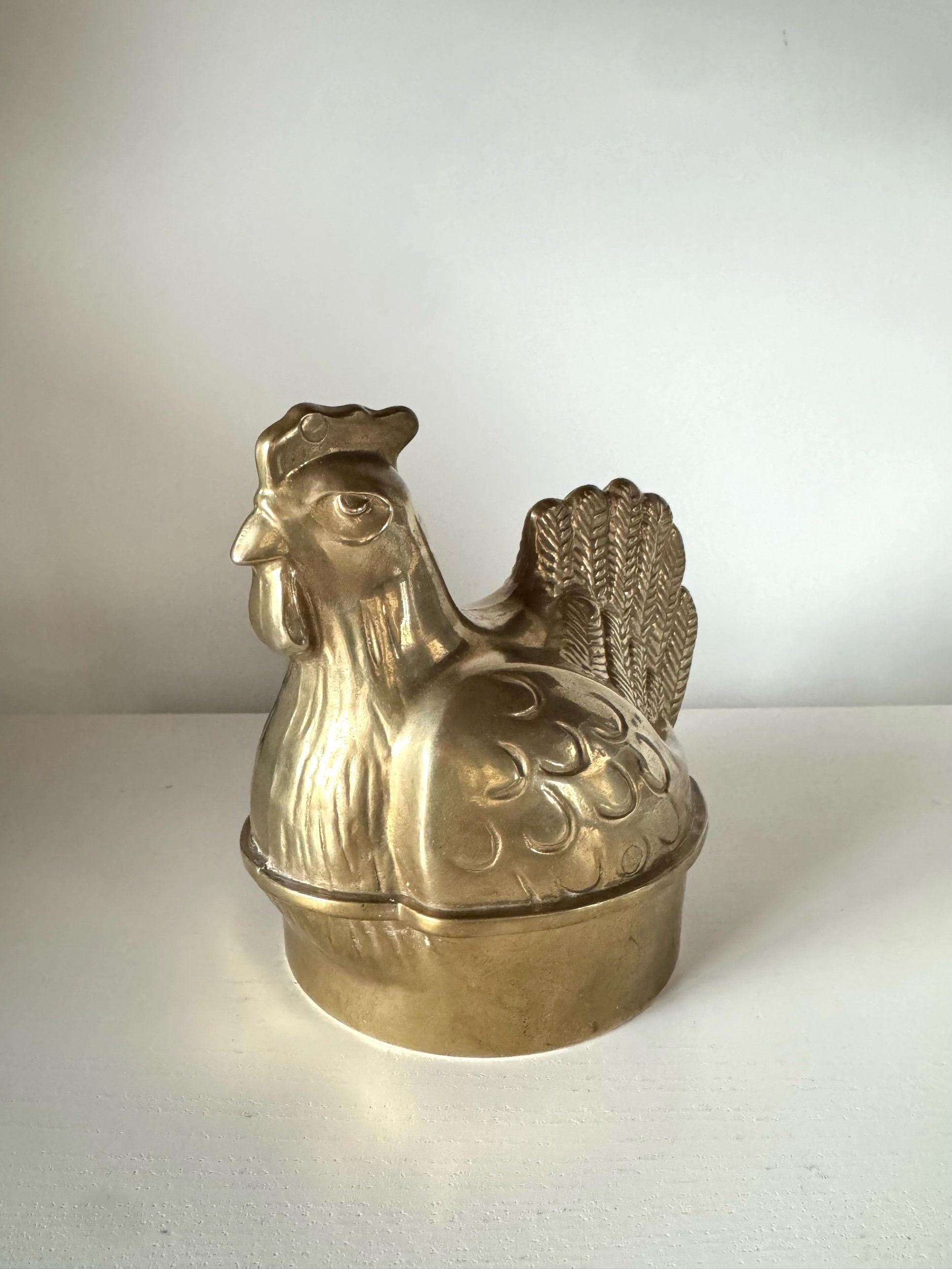 Vintage Messing Huhn