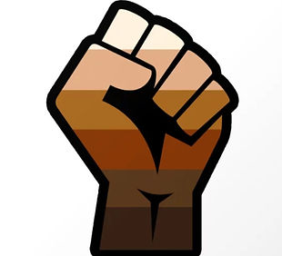 Picture of fist with multiple skin colors