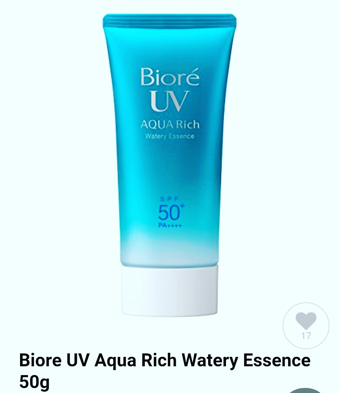 Biore UV Aqua Rich Watery Essence 50g