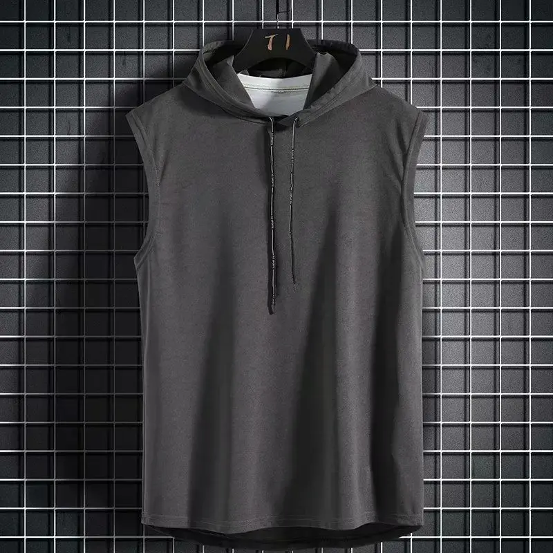 Thumbnail: BELORA Men’s Sleeveless Training Hoodie