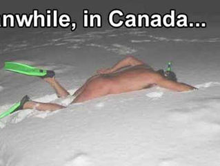 Swimming in December in Winnipeg