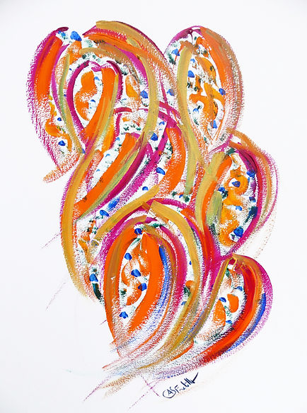 World 21 Peinture abstraite intuitive Anne-Sophie Fratello