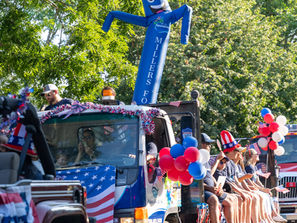 Millers Foundation Celebrates the 4th of July Parade in Edgartown, Martha's Vineyard.
