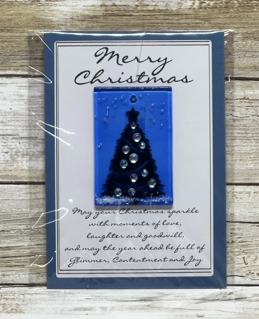 Thumbnail: Greeting Card with Suncatcher -Merry Christmas Glimmering