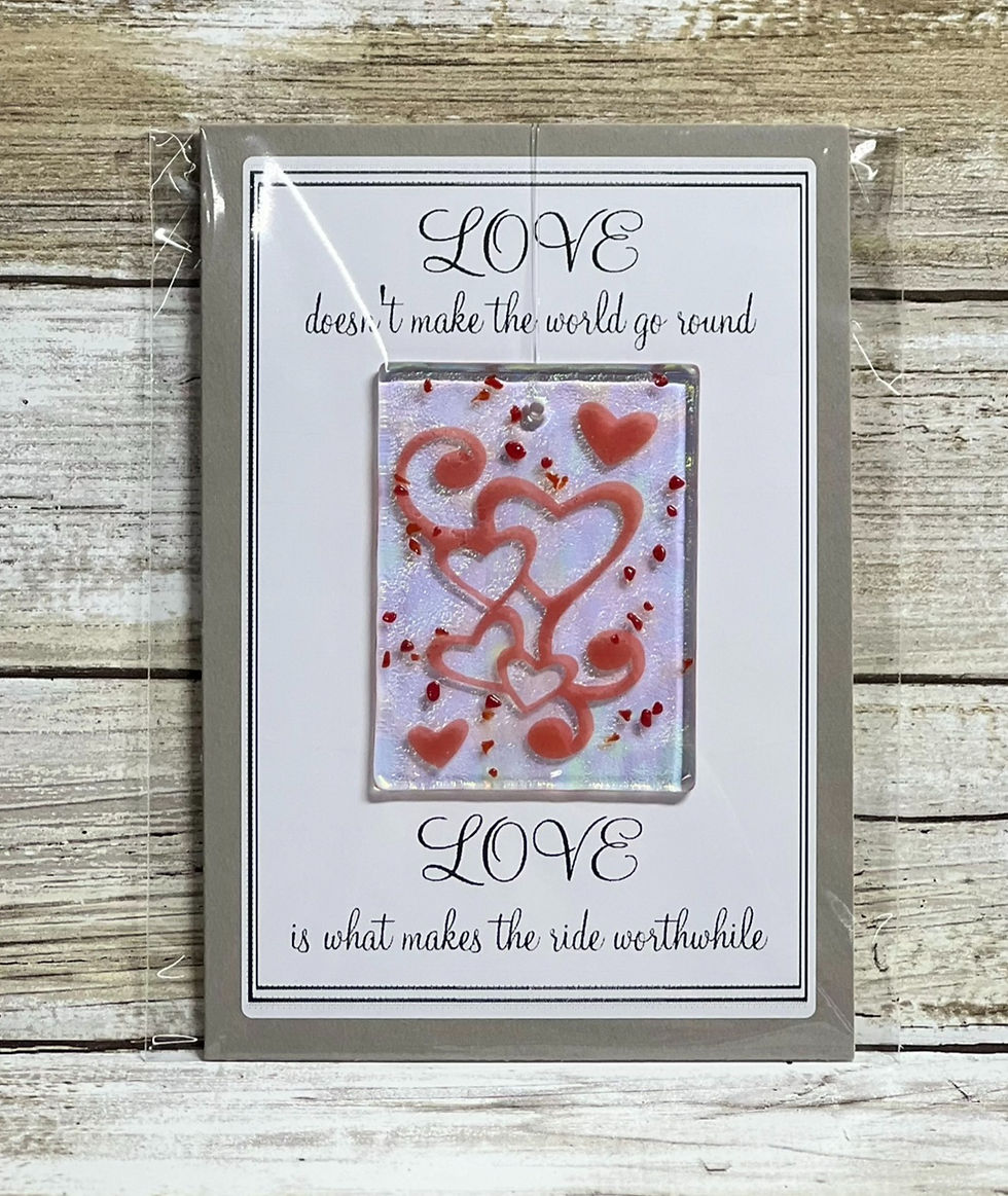 Thumbnail: Greeting Card with Suncatcher - Love