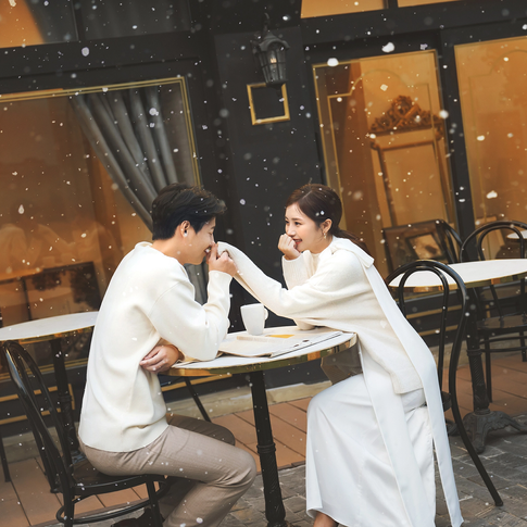 ảnh cưới tại quản cà phê
