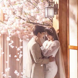 Ảnh cưới - sân vườn nhà hanok