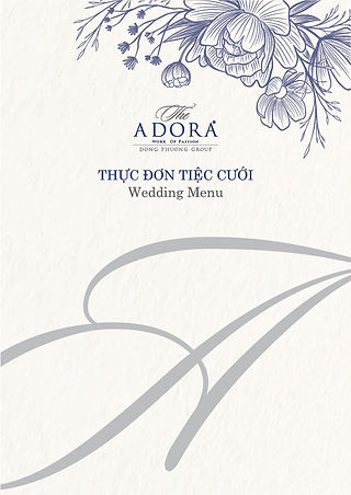 Mẫu Menu tiệc cưới The Adora