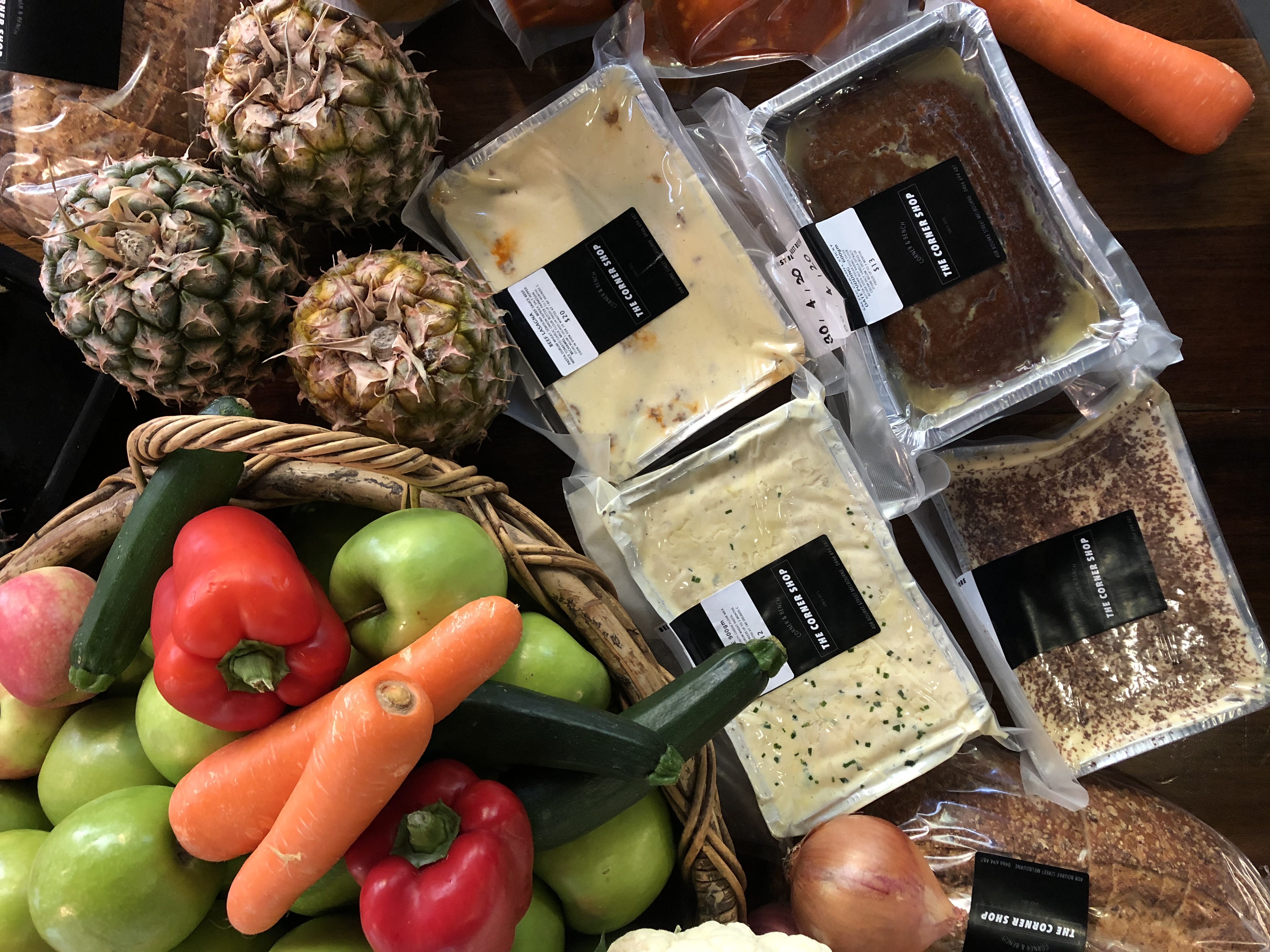 Arranged Food and Objects