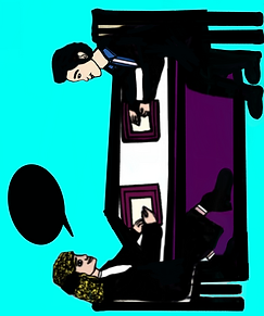 My Digital Drawing of 2People Chatting w