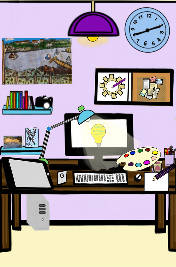 My Desk & Skills Digital Drawing pic fir