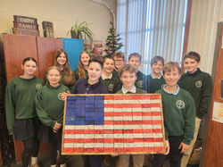 7th grade with flag