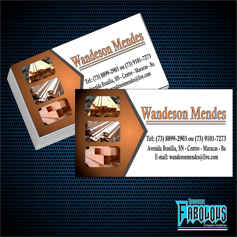 Cartão de Visita para Wanderson