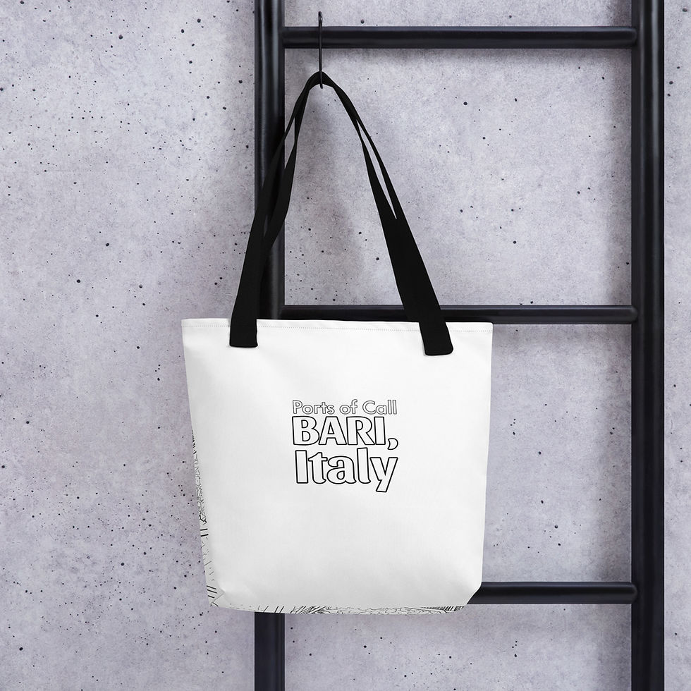 Thumbnail: Adult Coloring Tote Bag! Ports of Call: Bari, Italy- Relaxing Cruise Activity
