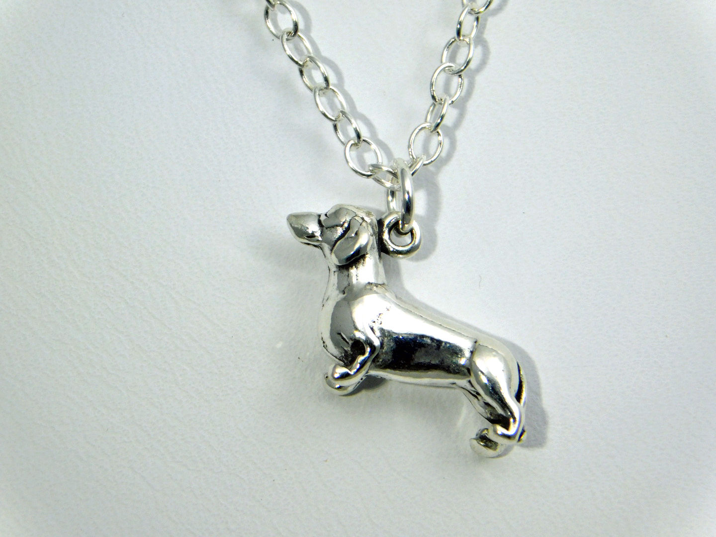 Dachshund Sterling Silver Necklace