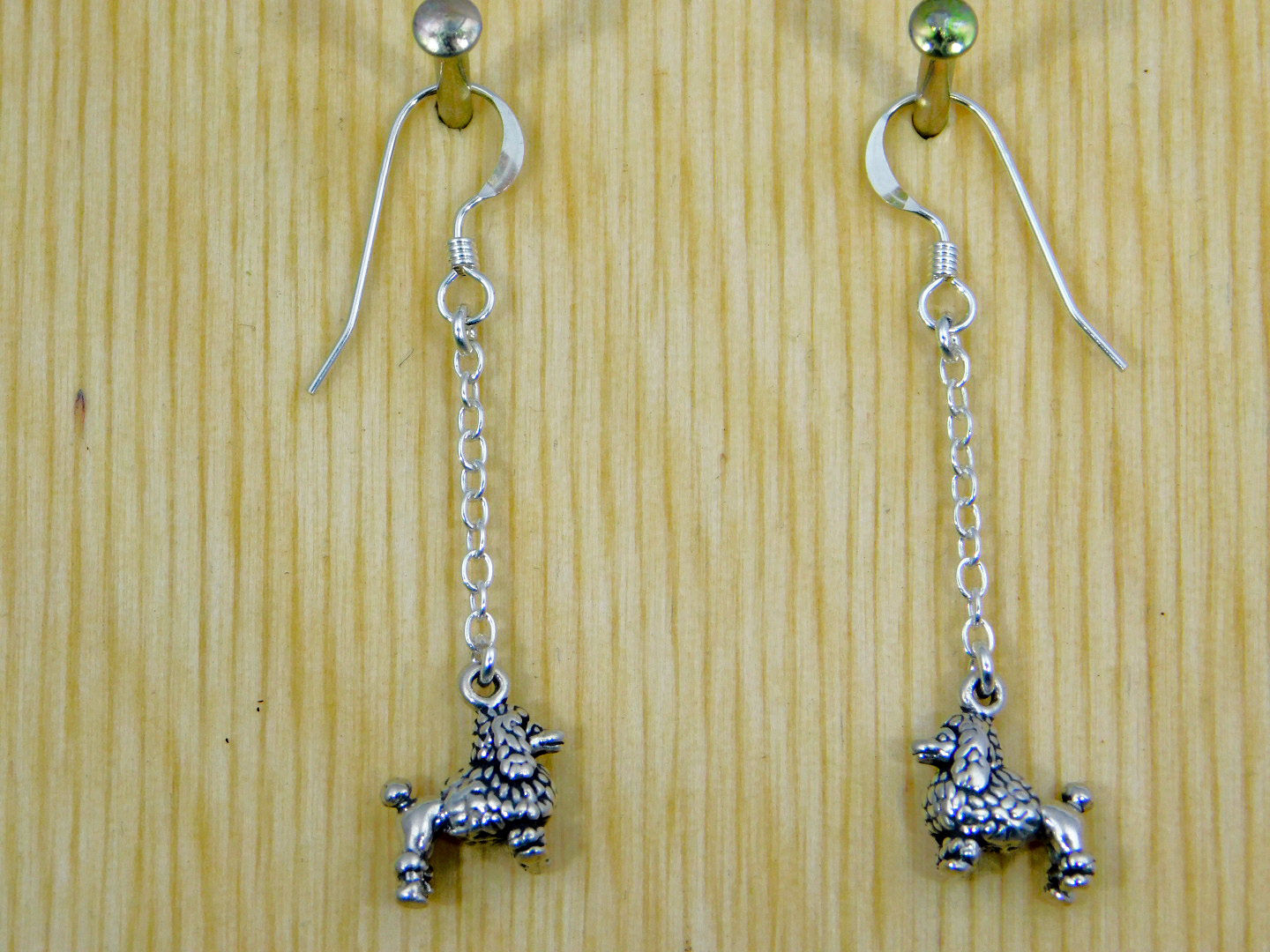 Poodle Sterling Silver Earrings