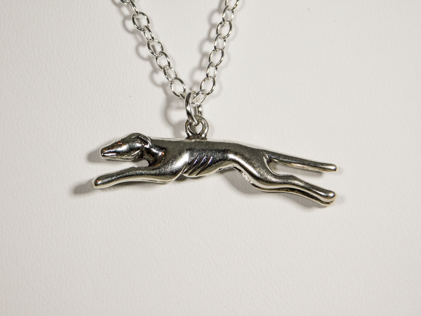 Greyhound Sterling Silver Necklace