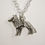 Thumbnail: Border Collie Sterling Silver Necklace