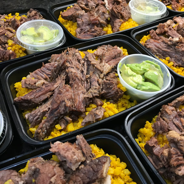 Brisket Taco Bowl & Turmeric Spiced Cauliflower Rice