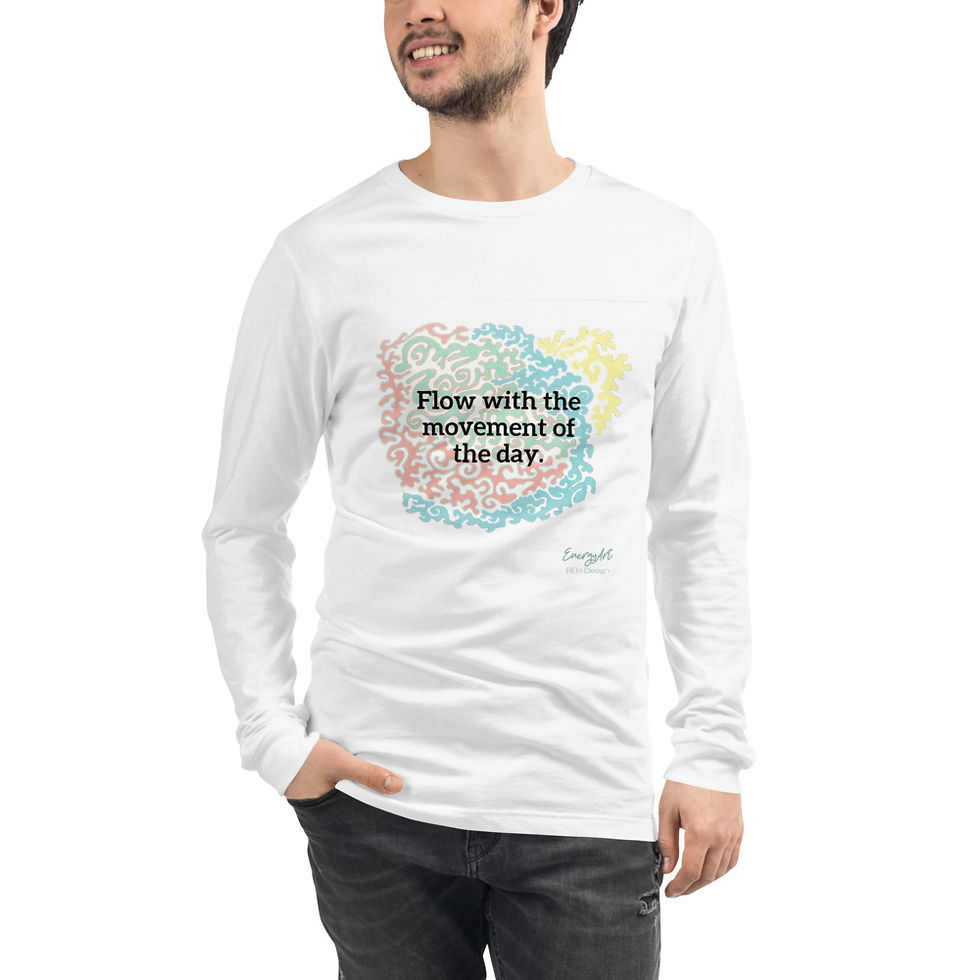 Thumbnail: Flow with the  Movement of the day Unisex Long Sleeve Tee