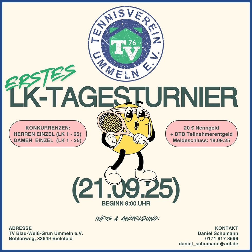 Erstes LK-Tagesturnier des TV Ummeln
