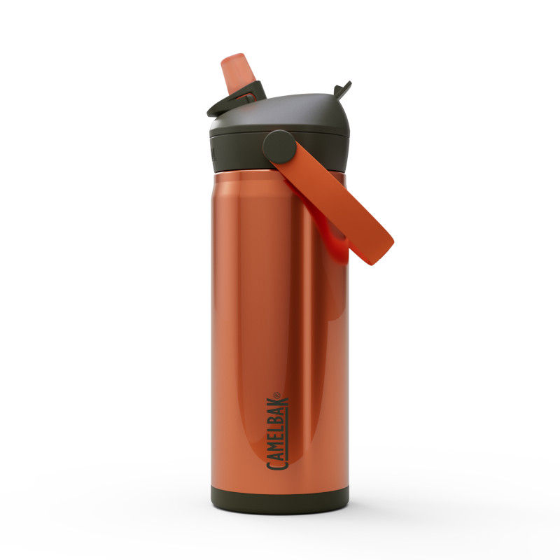 Thrive™ Flip Straw 16oz Bottle, Insulated Stainless Steel Rust/Desert Moss