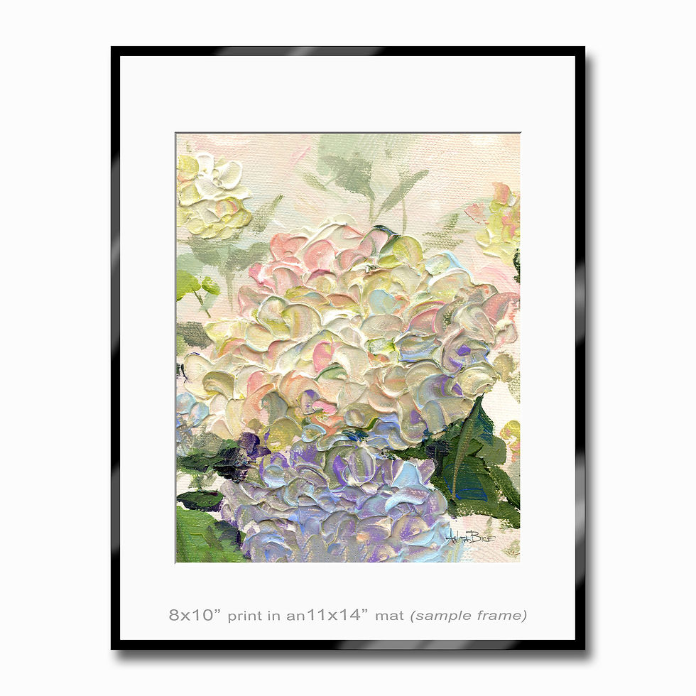 Thumbnail: "Hydrangea Study - 14 - small prints"