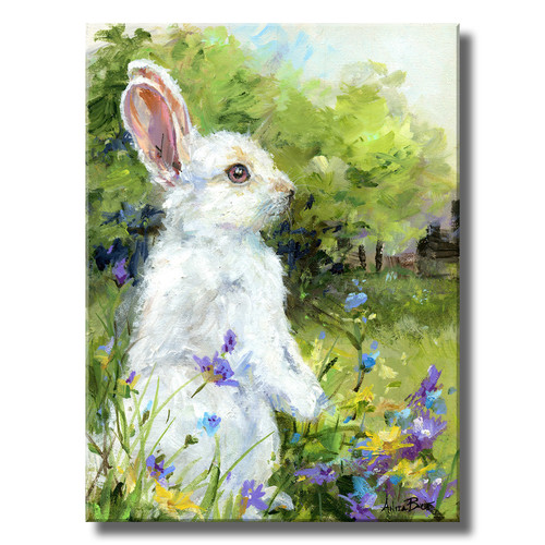 Rosie, the Rabbit_Gallery-Wrapped Canvas | Anita Bice Art