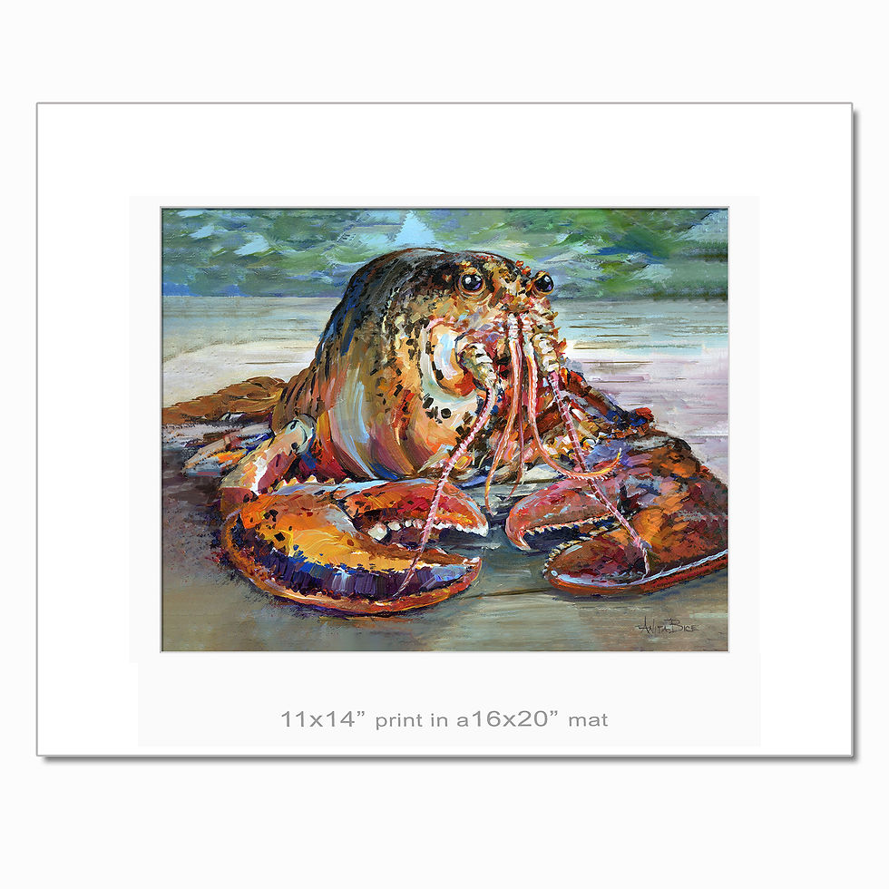Thumbnail: "Larry, the Lobster - small prints"