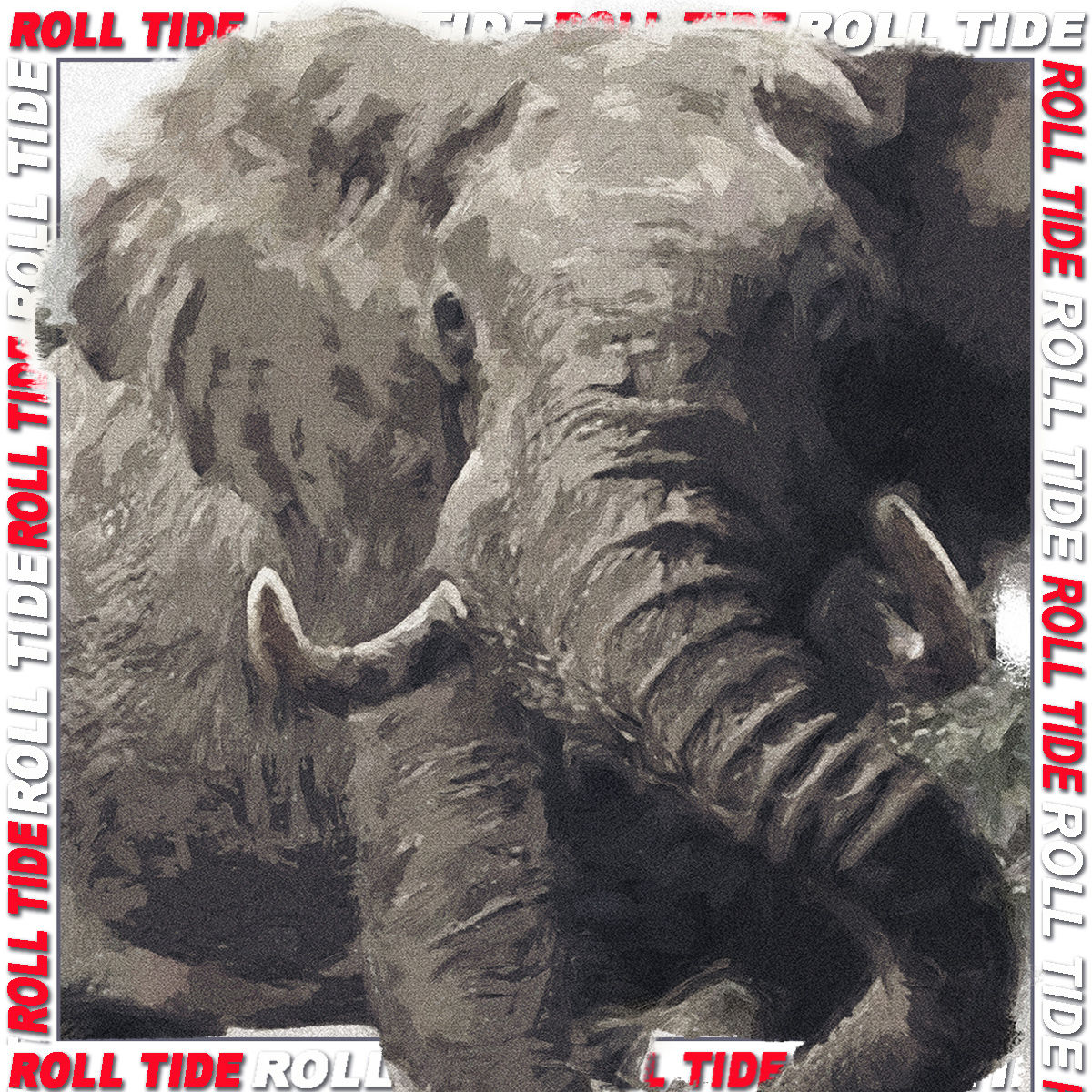 "Alabama Elephant_4x4minis"
