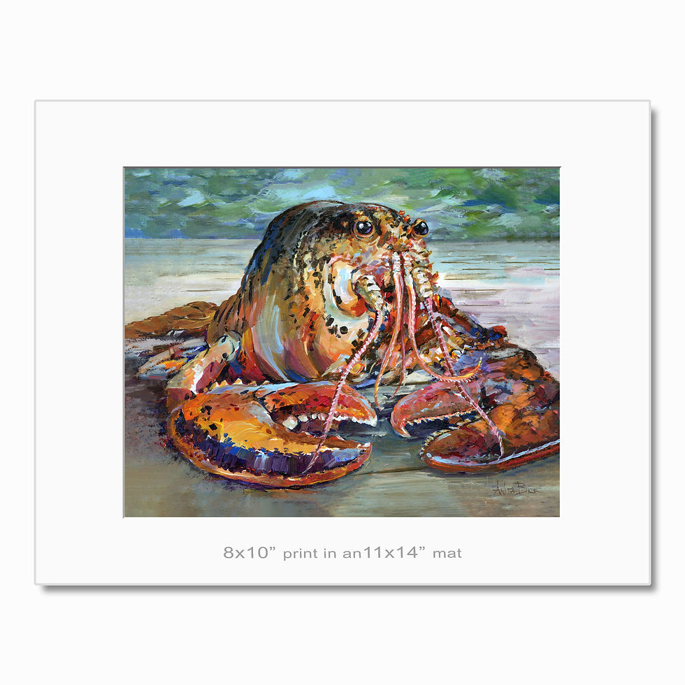 Thumbnail: "Larry, the Lobster - small prints"