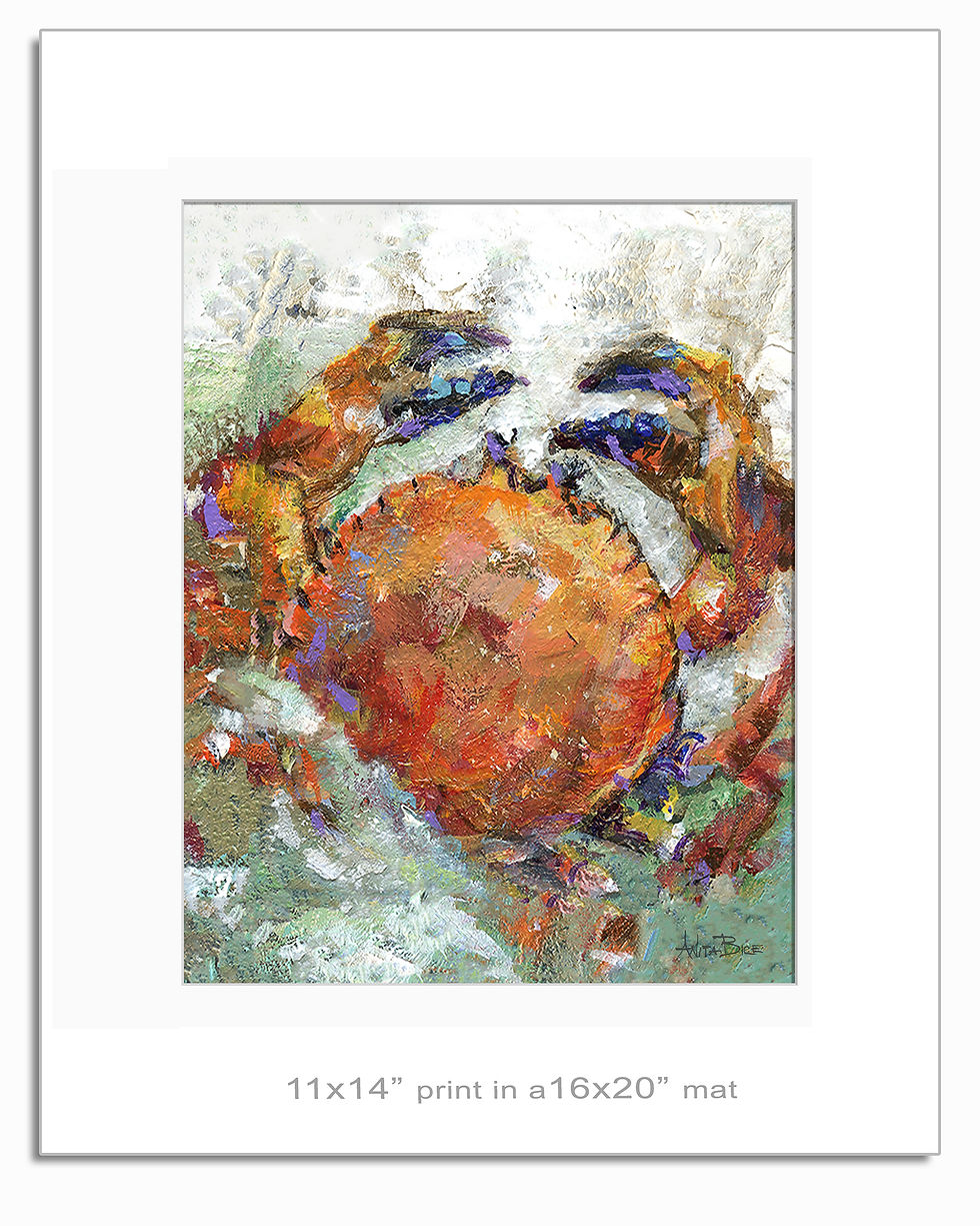 Thumbnail: "Cookie, the Crab - small prints"