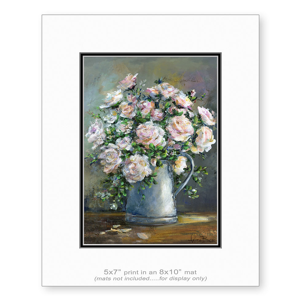 Thumbnail: "Grandmother's Roses - print"
